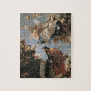 Die Annahme der Jungfrau, 1673 (Öl auf Leinwand) Puzzle