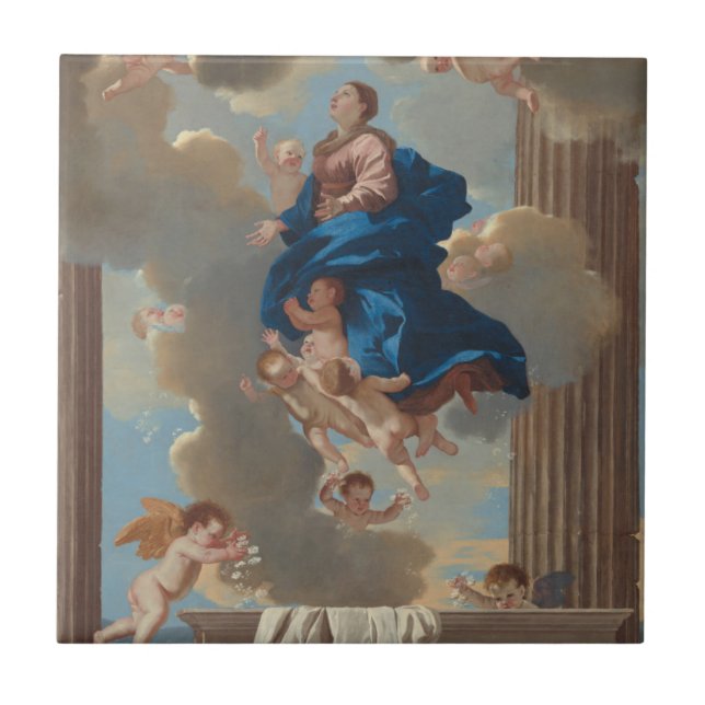Die Annahme der Jungfrau Fliese (Vorderseite)