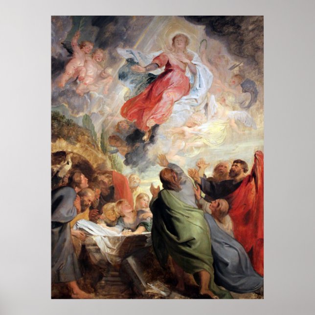 Die Annahme der Jungfrau Mary Poster (Vorne)