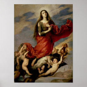 Die Annahme von Maria Magdalena, 1636 Poster