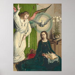 Die Annunziation - Juan de Flandes Kunstposter Poster