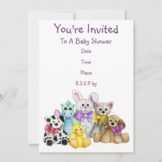 Die Anordnungs-Babyparty-Einladung Einladung (Vorderseite)