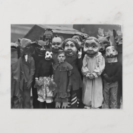 Die Ansammlung auf Halloween Postkarte