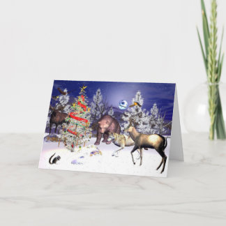 Die Ansammlung Feiertagskarte