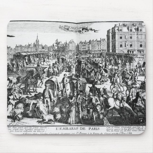 Die Ansammlung in Paris Mousepad (Vorne)
