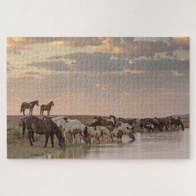 "Die Ansammlung" Jigsaw-Puzzle Puzzle (Horizontal)