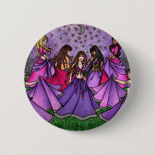 Die Ansammlung von Bly Dancers in Lila Button