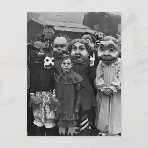 Die Ansammlung zu Halloween Postkarte