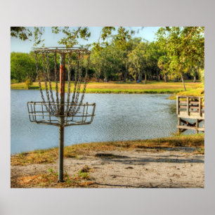 Die Ansicht eines Festplattengolfers Poster