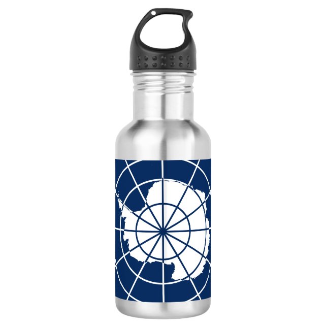 Die Antarktis-Wasserflasche Edelstahlflasche (Vorderseite)