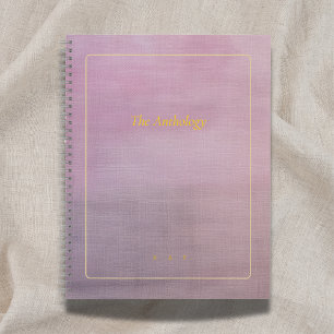 Die Anthologie Mauve benutzerdefinierte Gedichts Notizbuch