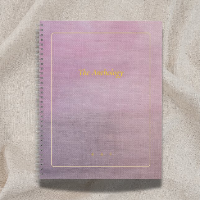 Die Anthologie | Mauve benutzerdefinierte Gedichts Notizbuch (Von Creator hochgeladen)