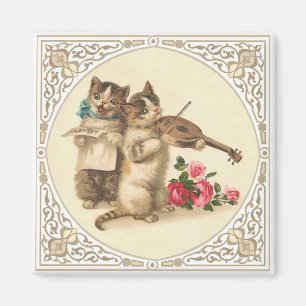 Die anthropomorphen musikalischen Kätzchen Magnet