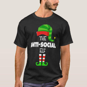 Die ANTI-SOZIALE ELF-Gruppe passende familienweihn T-Shirt