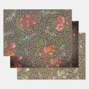 Die antike französische Toile de Jouy-Zweigstelle  Geschenkpapier Set