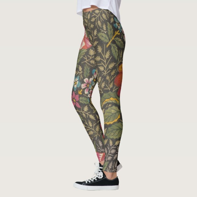 Die antike französische Toile de Jouy-Zweigstelle  Leggings (Links)