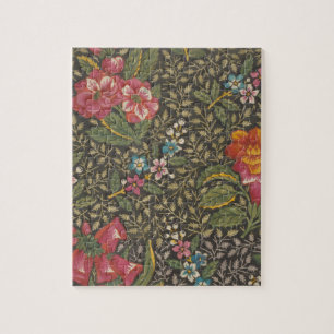 Die antike französische Toile de Jouy-Zweigstelle  Puzzle