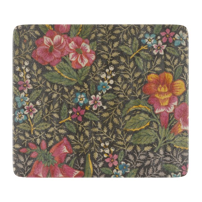 Die antike französische Toile de Jouy-Zweigstelle  Schneidebrett (Vorderseite)