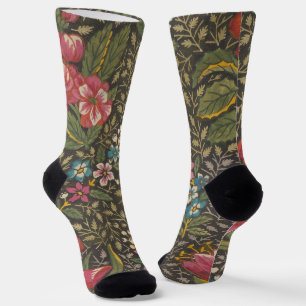Die antike französische Toile de Jouy-Zweigstelle  Socken