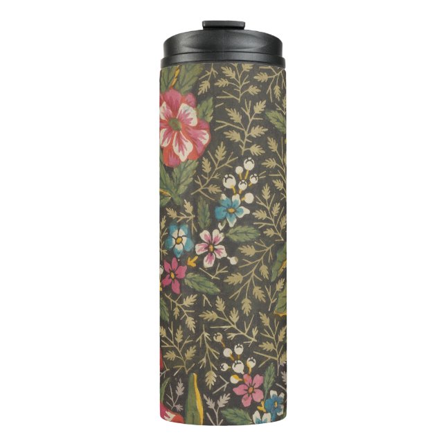 Die antike französische Toile de Jouy-Zweigstelle  Thermosbecher (Vorderseite)