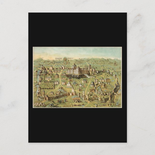 Die antike Stadt Jerusalem Postkarte (Vorderseite)