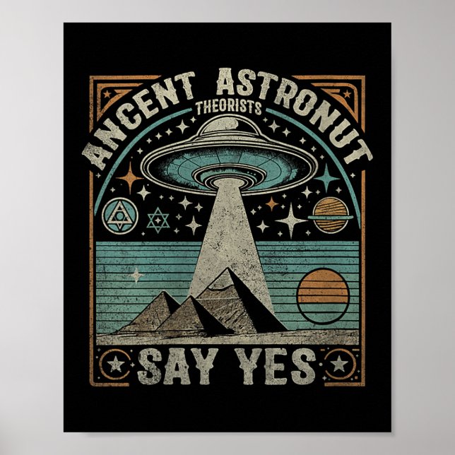 Die antiken Astronauten sagen ja Ufo Con Poster (Vorne)