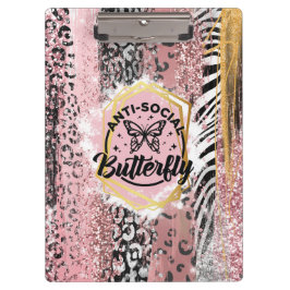 Die antisoziale Schmetterlingskletterwand Klemmbrett