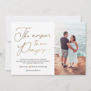 Die Antwort auf unsere Gebetsschwangerschaft Ankündigung