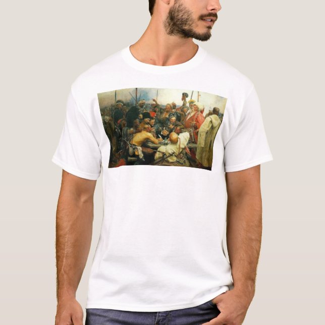 Die Antwort der Zaporozhian Kosaken auf Sultan MA T-Shirt (Vorderseite)