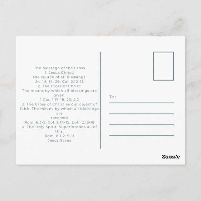 Die Antwort, die Sie suchen Postkarte (Rückseite)