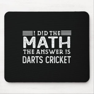 Die Antwort ist Darts Cricket Lustiger Mathelehrer Mousepad