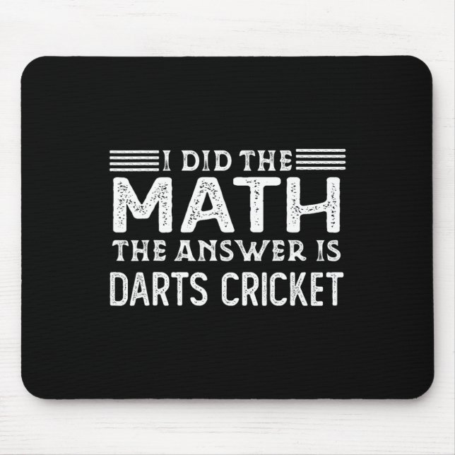 Die Antwort ist Darts Cricket Lustiger Mathelehrer Mousepad (Vorne)