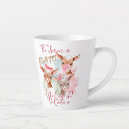 Die Antwort ist GOATS - Watercolor Baby Goats Milchtasse