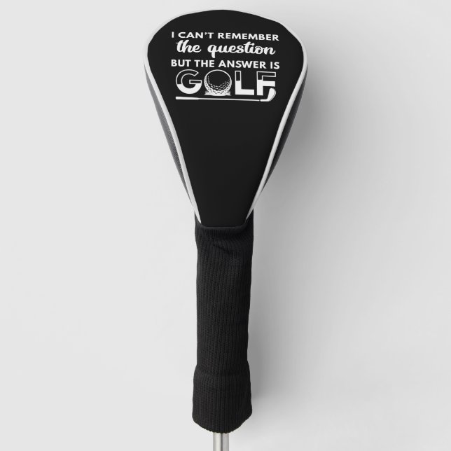 Die Antwort ist Golf Golf Headcover (Vorderseite)