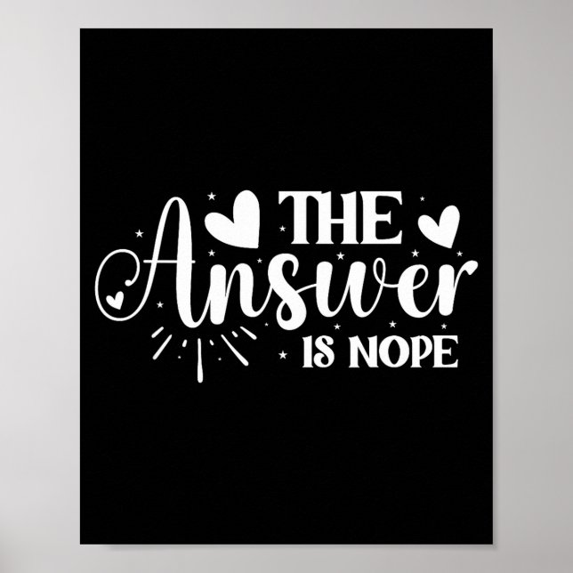 Die Antwort ist Nein _1  Poster (Vorne)