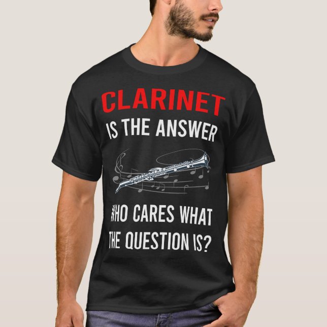 Die Antwort-Klarinette T-Shirt (Vorderseite)
