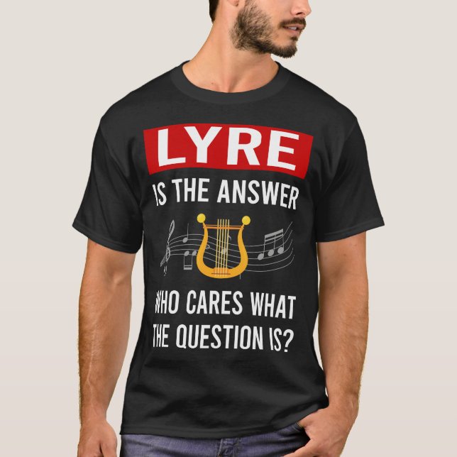 Die Antwort Lyre T-Shirt (Vorderseite)