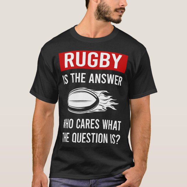 Die Antwort Rugby T-Shirt (Vorderseite)