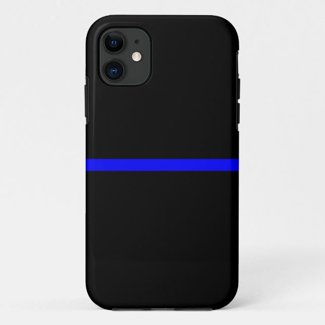 Die Anweisung symbolische Thin Blue Line Case-Mate iPhone Hülle (Rückseite)