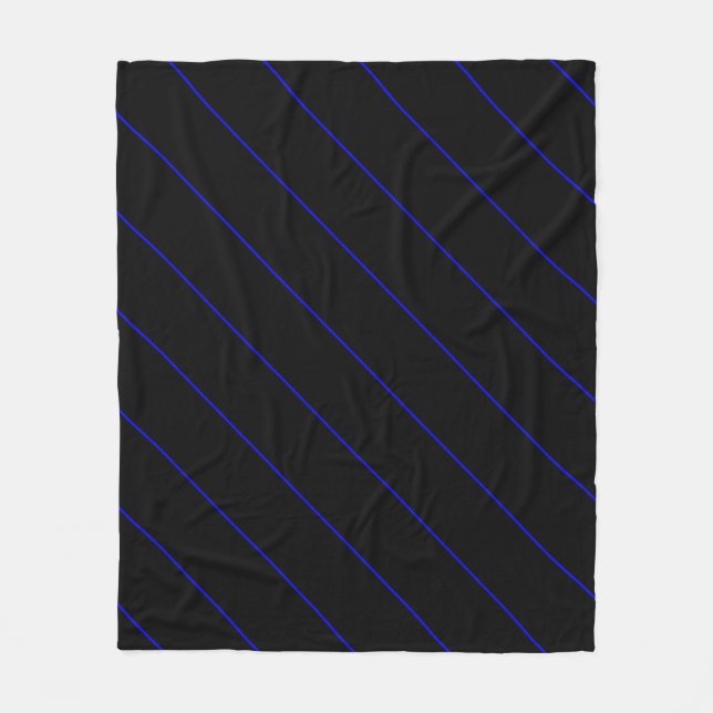 Die Anweisung symbolische Thin Blue Line Fleecedecke (Vorderseite)