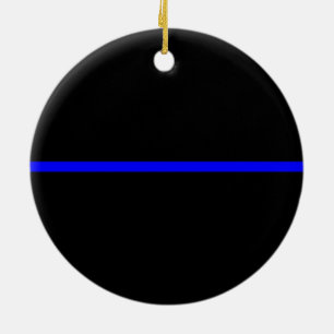 Die Anweisung symbolische Thin Blue Line Keramik Ornament