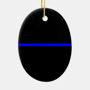 Die Anweisung symbolische Thin Blue Line Keramik Ornament
