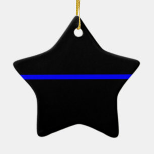 Die Anweisung symbolische Thin Blue Line Keramikornament
