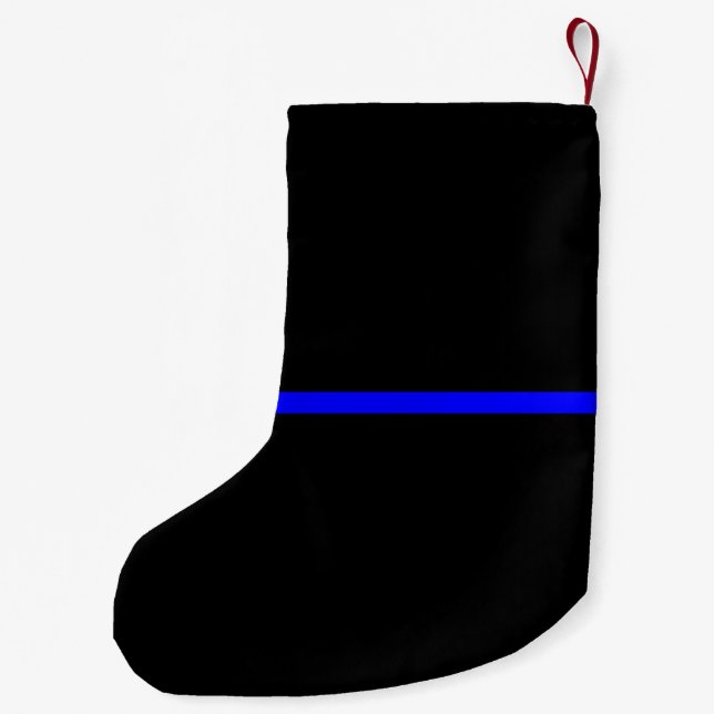 Die Anweisung symbolische Thin Blue Line Kleiner Weihnachtsstrumpf (Rückseite)