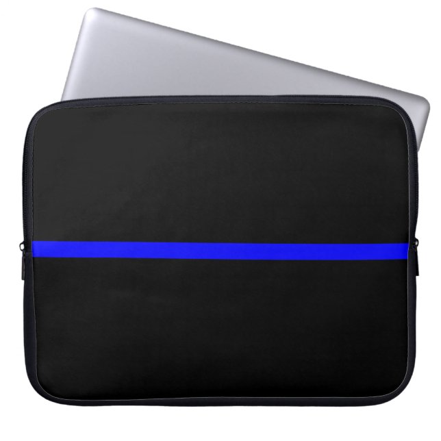 Die Anweisung symbolische Thin Blue Line Laptopschutzhülle (Vorderseite)