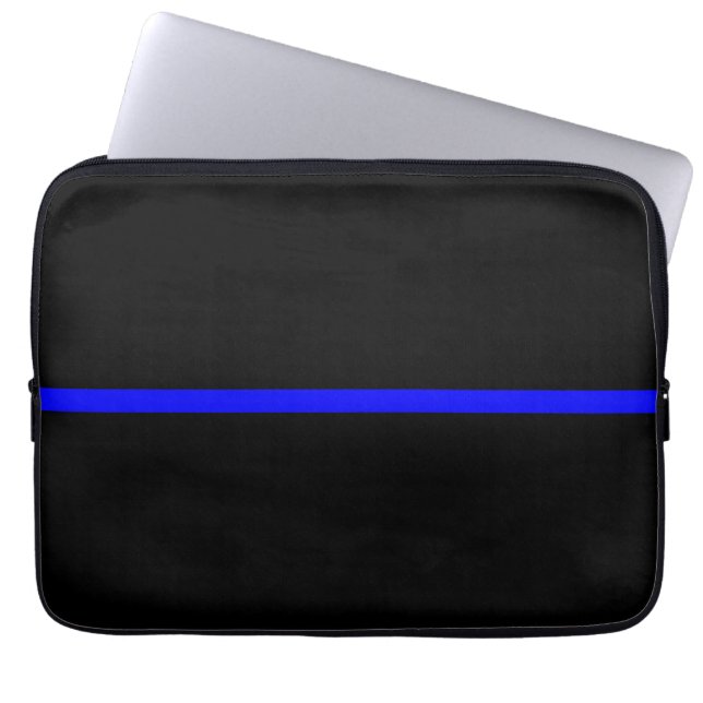 Die Anweisung symbolische Thin Blue Line Laptopschutzhülle (Vorderseite)