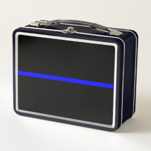 Die Anweisung symbolische Thin Blue Line Metall Brotdose
