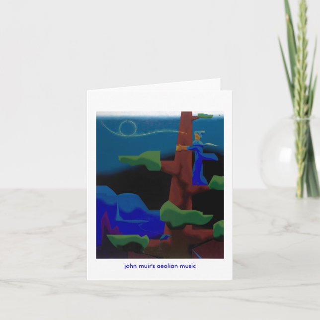 die äolische Musik John muirs - notecard Karte (Vorderseite)