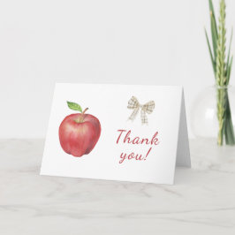 Die Apfel-Dusche unserer Augen Baby-Dusche Danke-K Dankeskarte