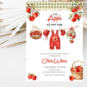 Die Apfel Unserer Augen Baby Shower Party Einladung